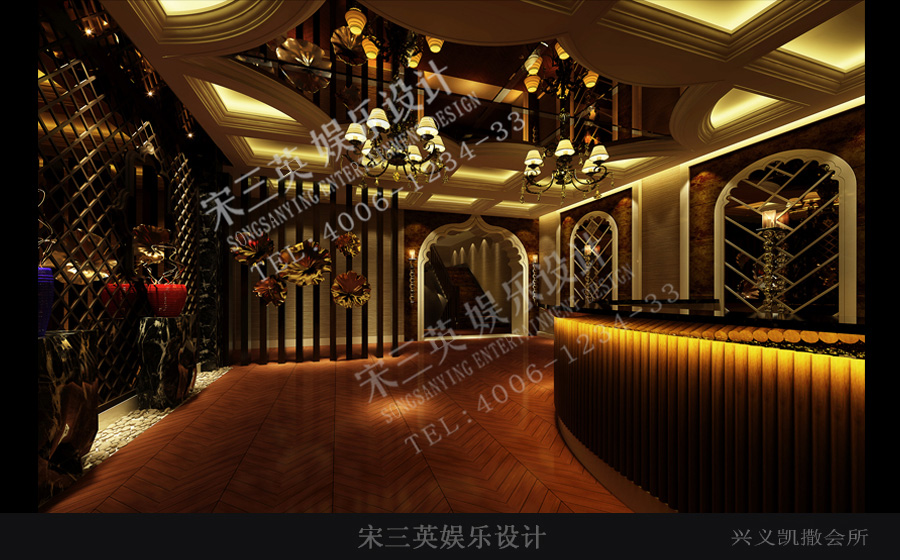 贵州兴义凯撒水疗足浴足疗会所设计